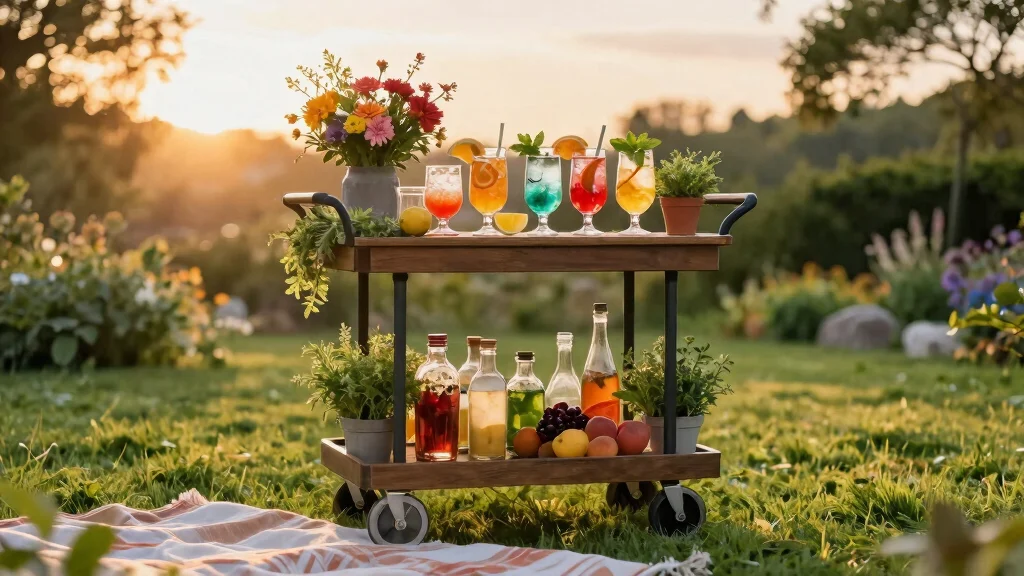 9 Fun Utility Cart Bar Ideas for Entertaining Guests