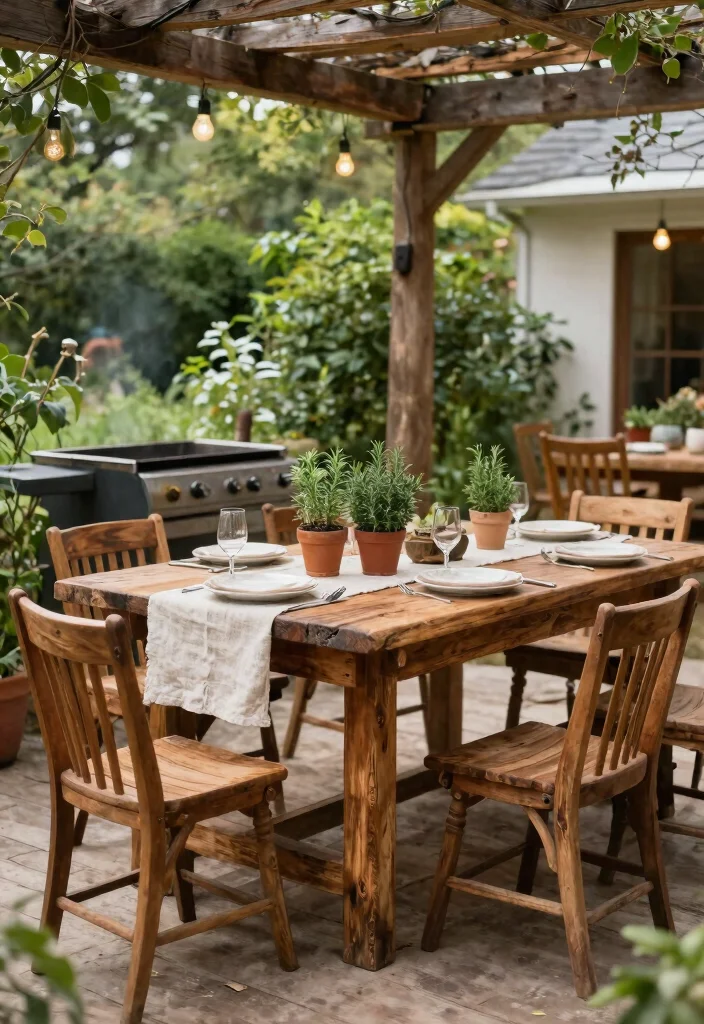 9 Luxury Teppanyaki Grill Table Ideas for Entertaining 2. Rustic Charm with Wooden Elements 0
