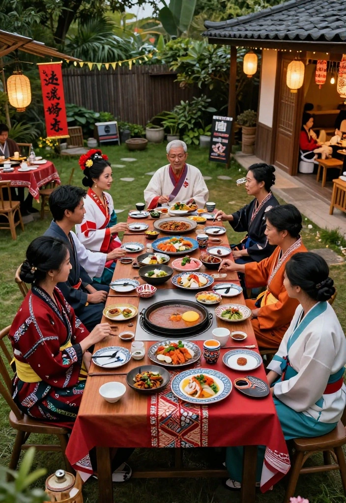 9 Luxury Teppanyaki Grill Table Ideas for Entertaining 8. Cultural Theme Night 0
