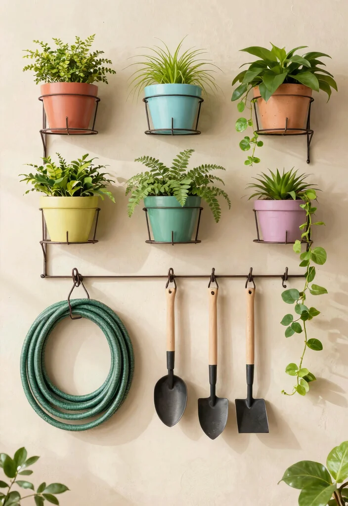 9 Neat Expandable Hose Storage Ideas Save Space 1. Vertical Wall Storage 0