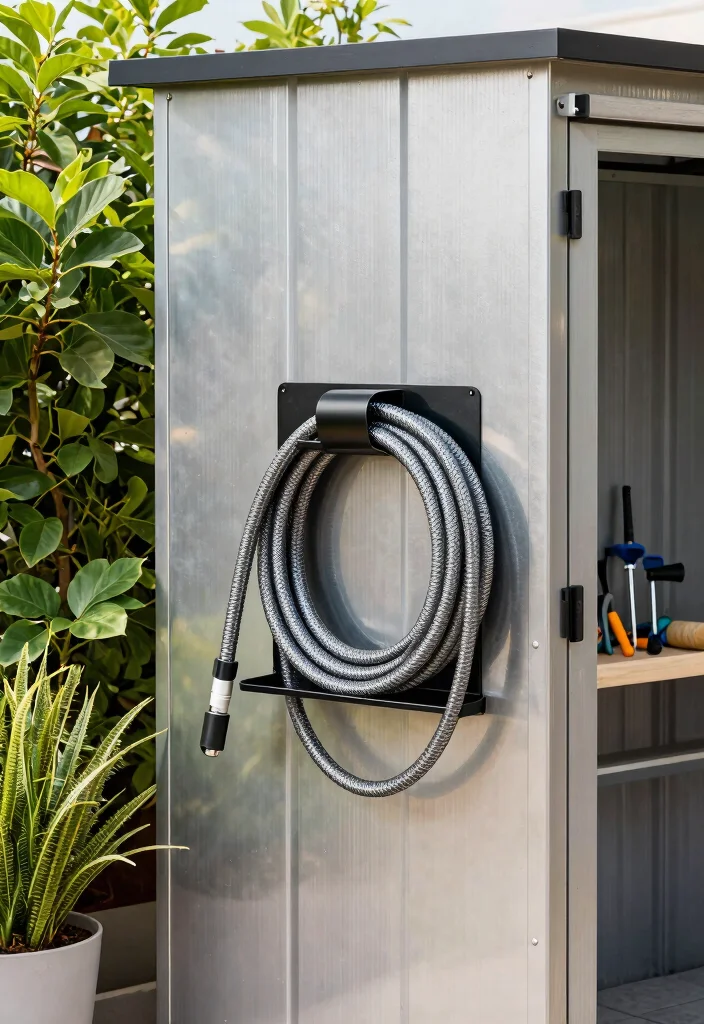 9 Neat Expandable Hose Storage Ideas Save Space 6. Magnetic Hose Holder 0