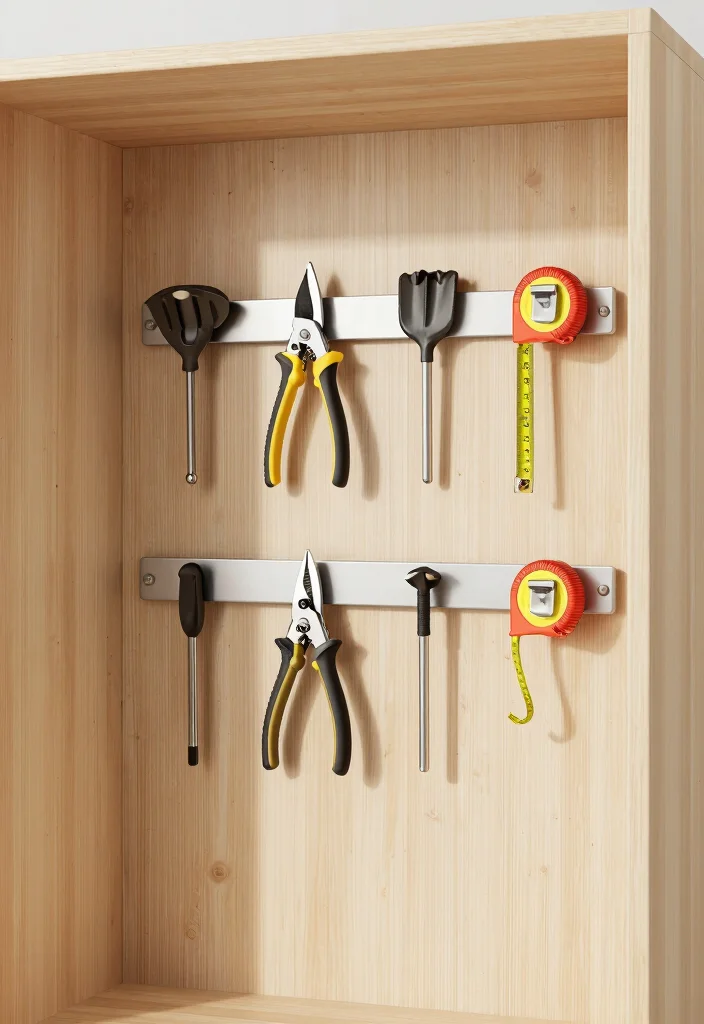 9 Practical Tool Shed Layout Ideas for Small Spaces 3. Magnetic Tool Holders 0