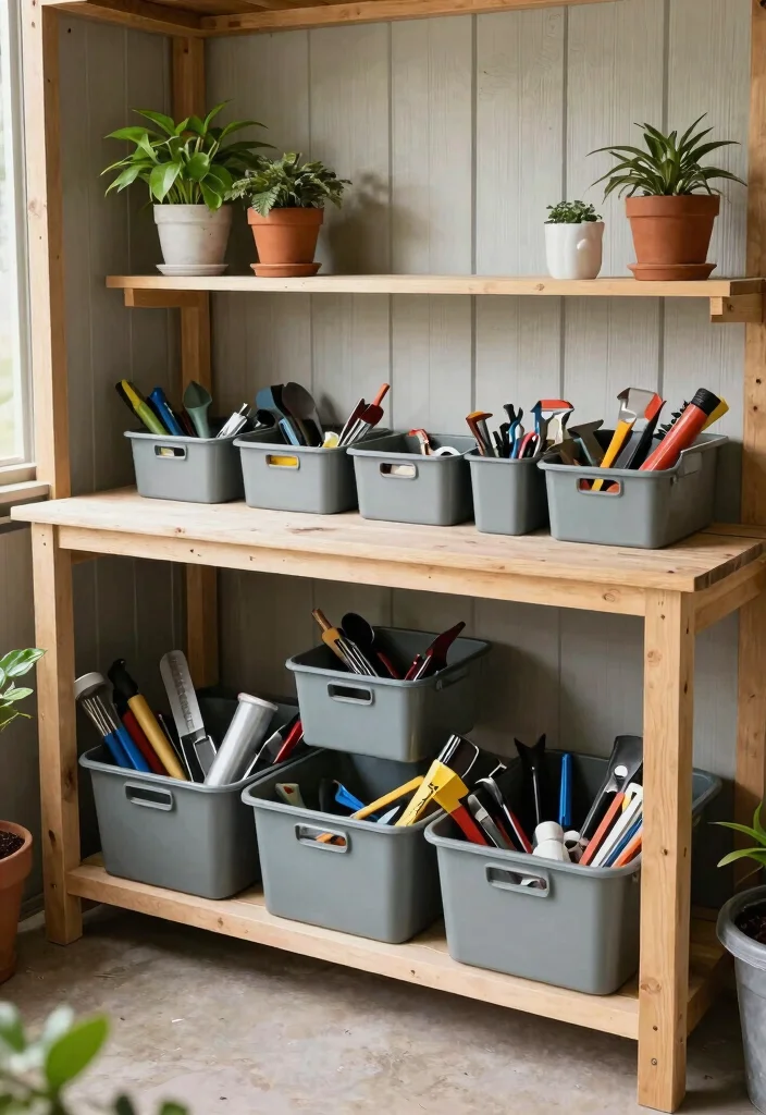 9 Practical Tool Shed Layout Ideas for Small Spaces 9. Under bench Storage Solutions 0