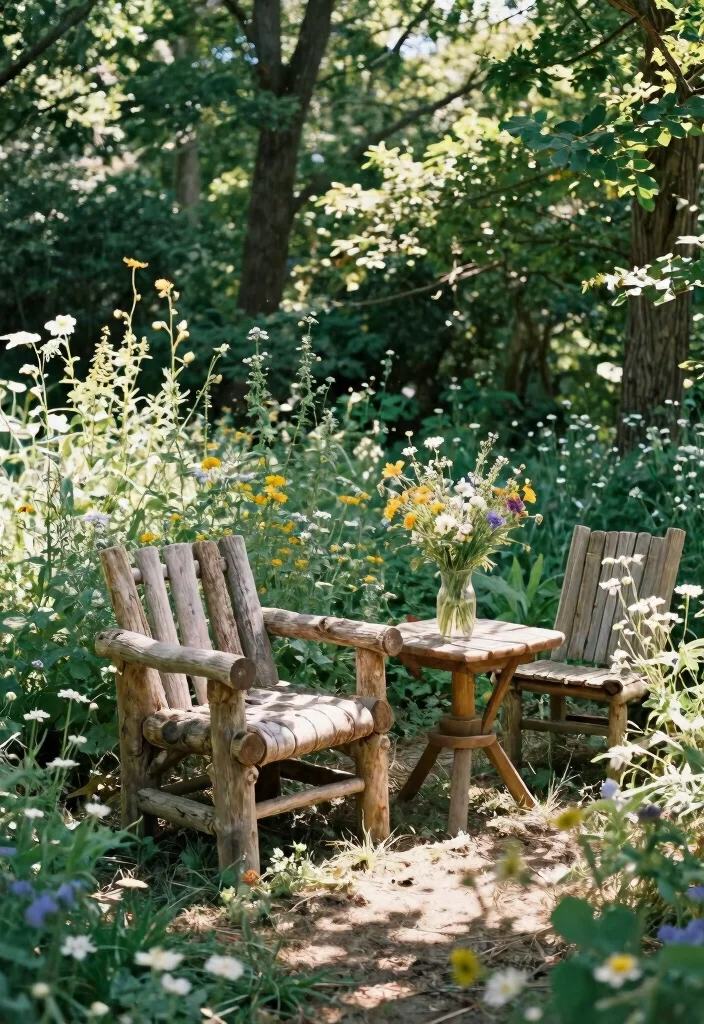 9 Unique Patio Chair Designs: Modern & Rustic for Eco-Friendly Gardening 2 9 Unique Patio Chair Designs Modern Rustic for Eco Friendly Gardening 2. Rustic Log Chair 0