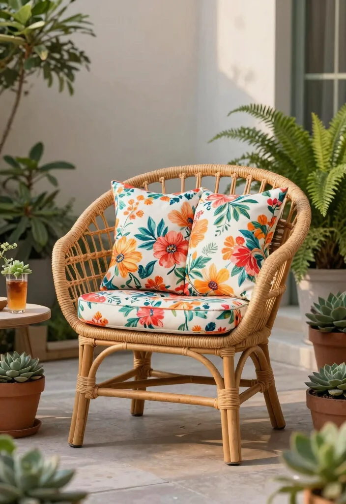 9 Unique Patio Chair Designs: Modern & Rustic for Eco-Friendly Gardening 4 9 Unique Patio Chair Designs Modern Rustic for Eco Friendly Gardening 4. Woven Rattan Chair 0