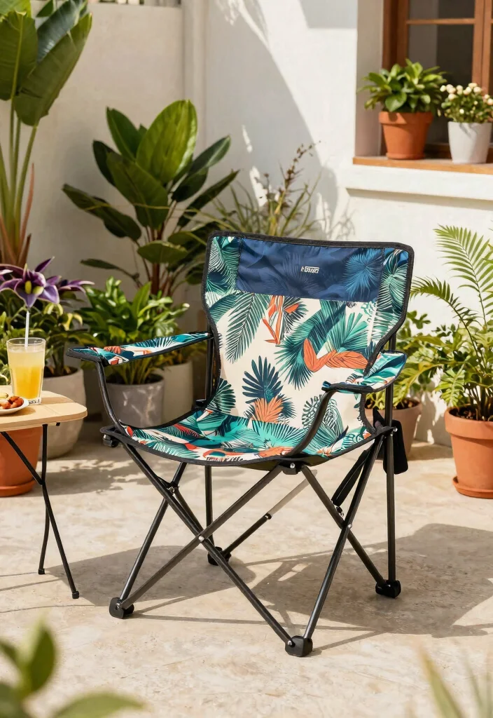 9 Unique Patio Chair Designs: Modern & Rustic for Eco-Friendly Gardening 6 9 Unique Patio Chair Designs Modern Rustic for Eco Friendly Gardening 6. Foldable Camping Chair 0