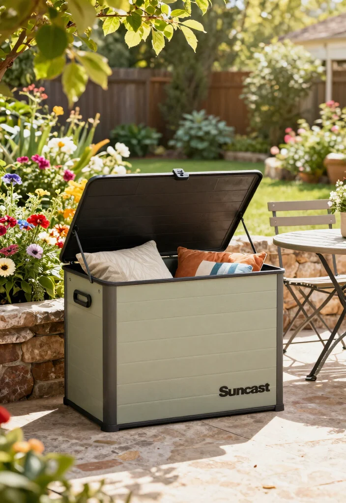 10 Best Deck Storage Box Models Weatherproof Guide 2. Suncast 50 Gallon Deck Box 0