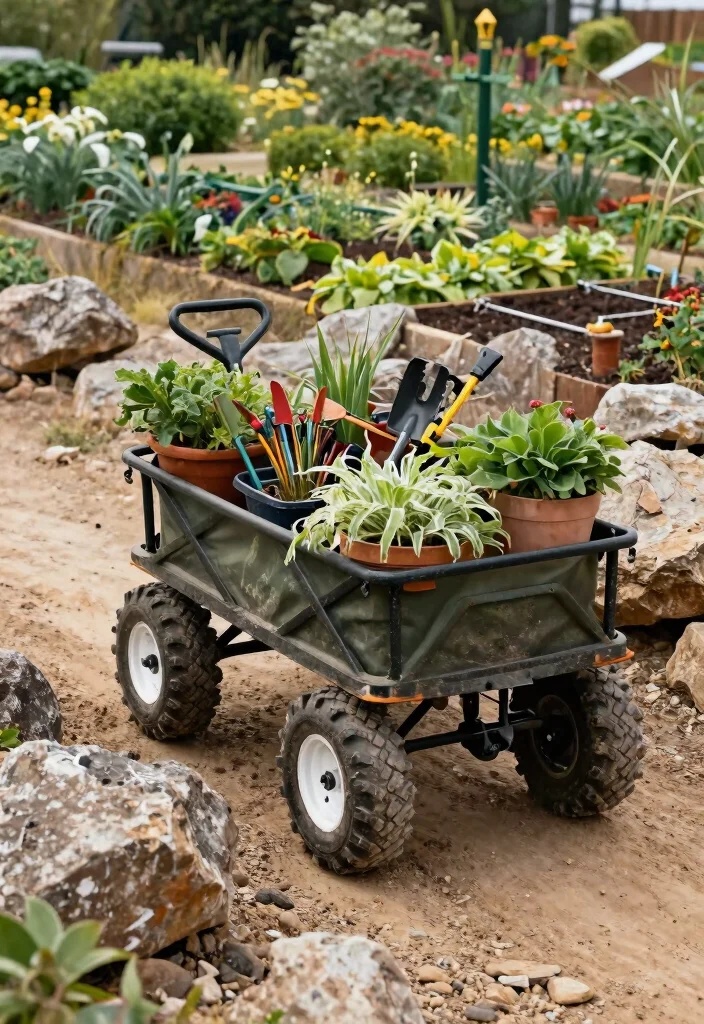 10 Best Garden Carts for Landscaping and Heavy Yard Work 9 10 Best Garden Carts for Landscaping and Heavy Yard Work 9. The All Terrain Garden Cart 0