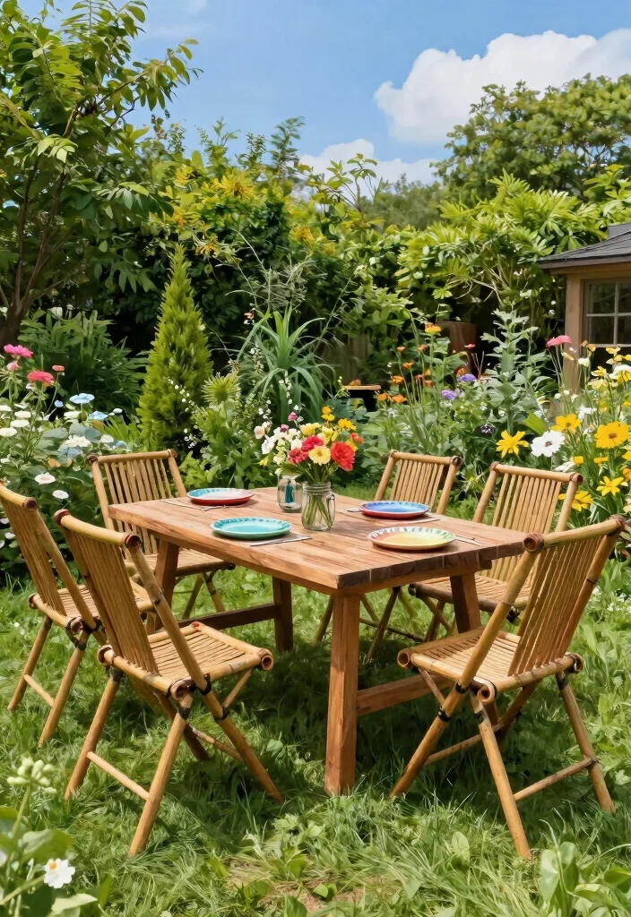 10 Best Outdoor Patio Chair Options for Durability 5. Bamboo Folding Chairs 0