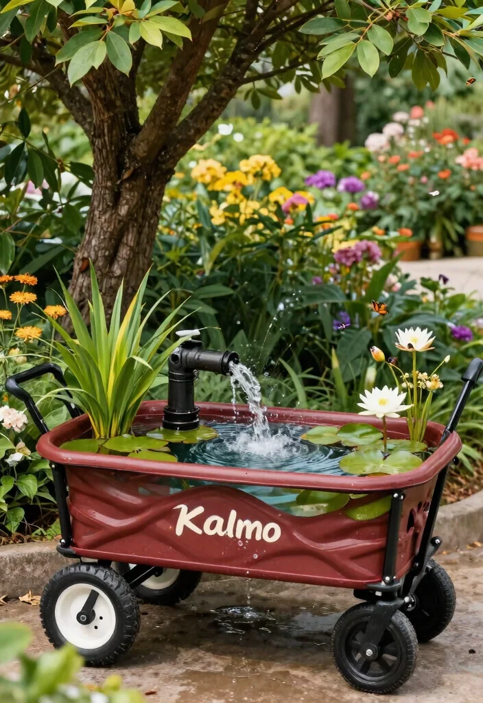 11 Adorable Radio Flyer Wagon Ideas Garden Planters 5. Wagon Water Feature 0