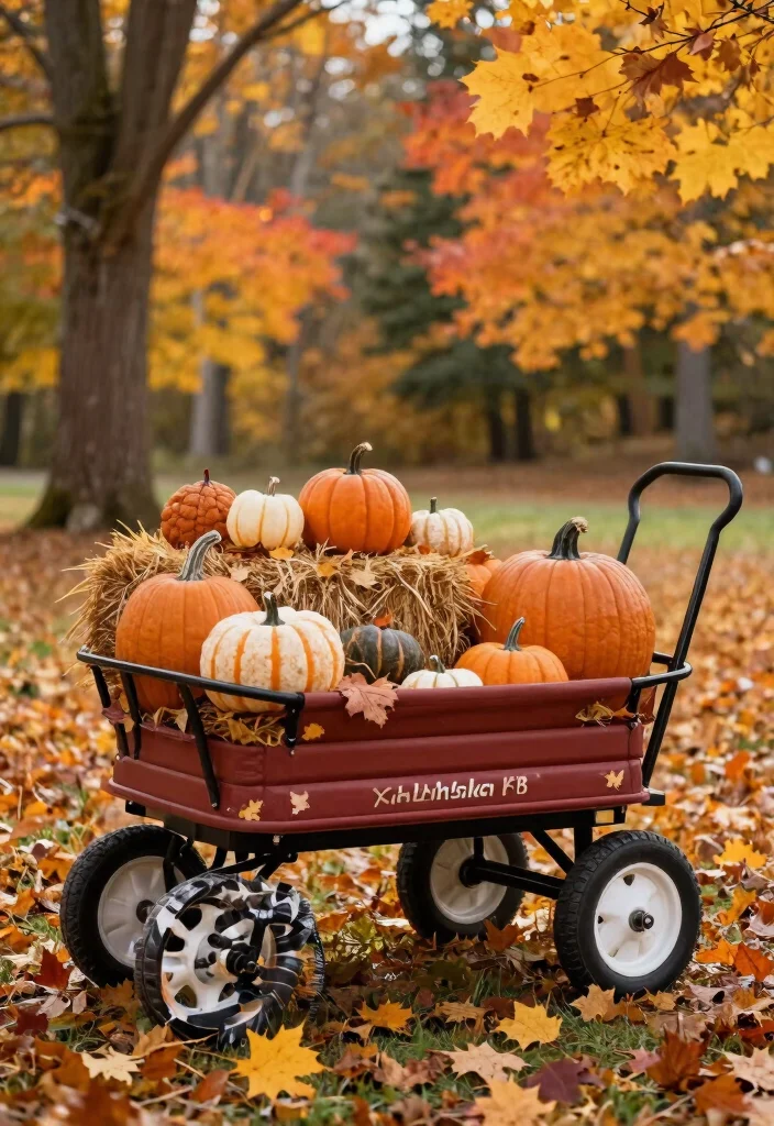 11 Adorable Radio Flyer Wagon Ideas Garden Planters 6. Seasonal Decor Wagon 0