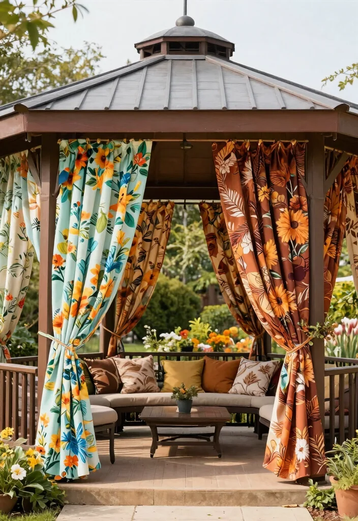 11 Beautiful Outdoor Gazebo Curtain Ideas for Cozy Nights 11 11 Beautiful Outdoor Gazebo Curtain Ideas for Cozy Nights 11. Seasonal Themes 0