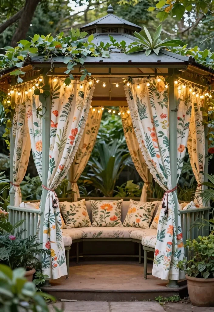 11 Beautiful Outdoor Gazebo Curtain Ideas for Cozy Nights 5 11 Beautiful Outdoor Gazebo Curtain Ideas for Cozy Nights 5. Botanical Prints 0