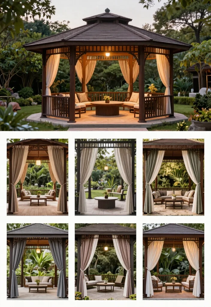 11 Beautiful Outdoor Gazebo Curtain Ideas for Cozy Nights 12 11 Beautiful Outdoor Gazebo Curtain Ideas for Cozy Nights Conclusion 0
