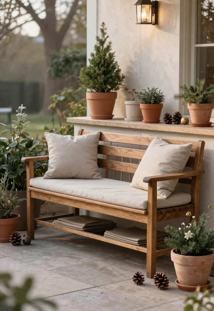 11 Clever Patio Chair Storage Ideas for Winter Months 2. Under Bench Storage 0