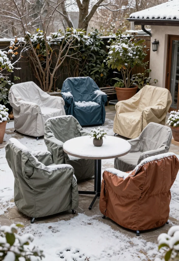 11 Clever Patio Chair Storage Ideas for Winter Months 5. Outdoor Furniture Covers 0