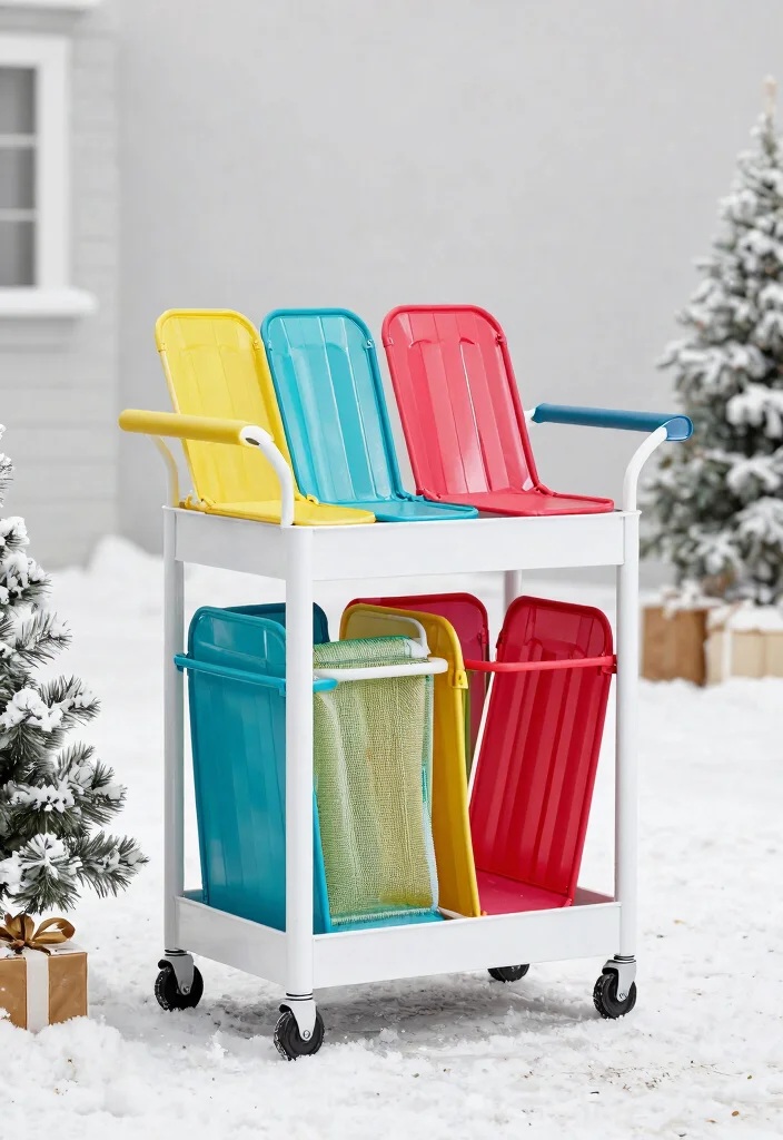 11 Clever Patio Chair Storage Ideas for Winter Months 9. Mobile Chair Storage Solutions 0
