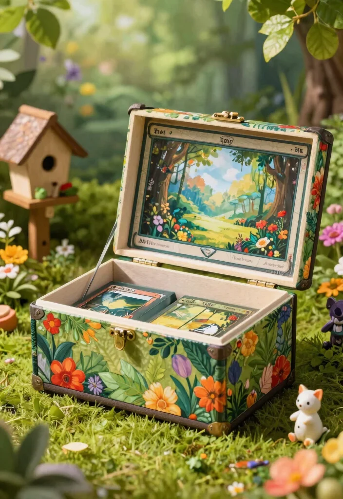 11 Cool MTG Deck Box Ideas for Magic Players Custom 2. Nature Themed Deck Box 0