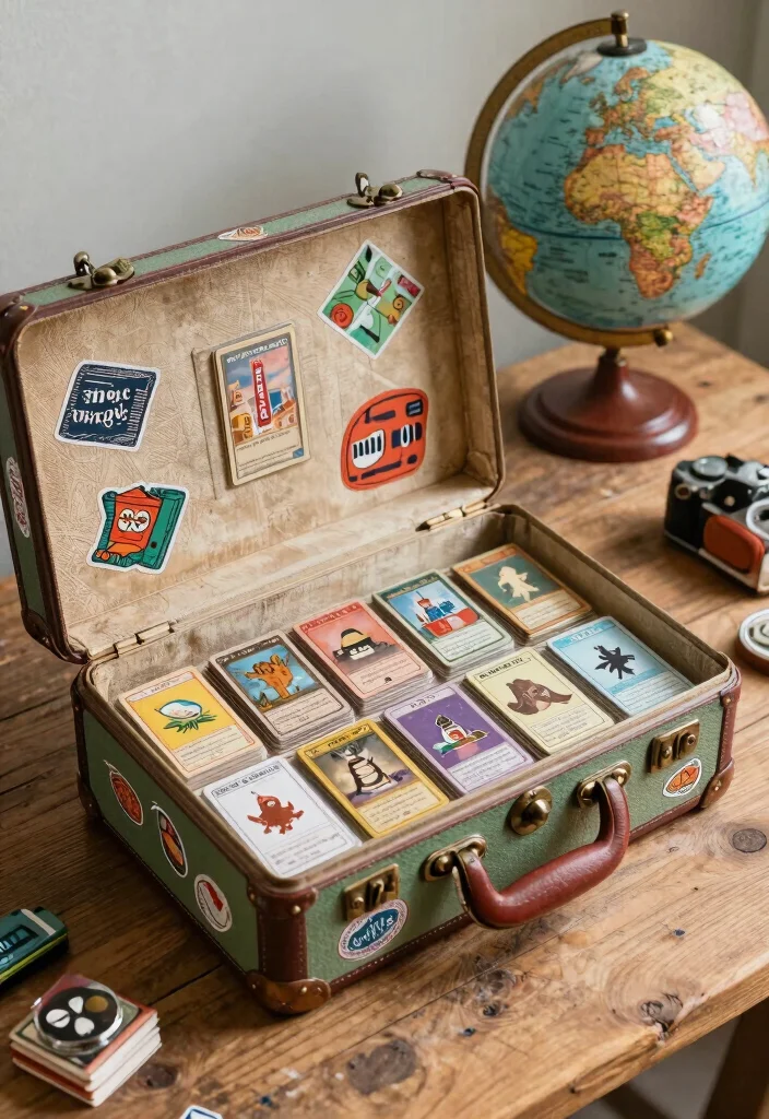 11 Cool MTG Deck Box Ideas for Magic Players Custom 8. Vintage Suitcase Deck Box 0