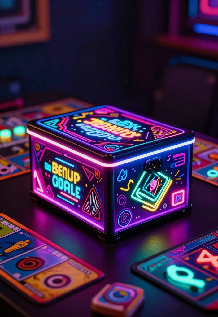 11 Cool MTG Deck Box Ideas for Magic Players Custom 9. Custom Neon Deck Box 0