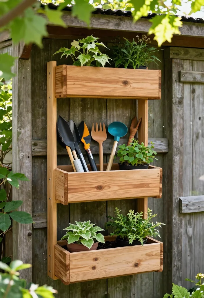 11 Easy DIY Tool Storage Organizing Ideas Shed Upgrades 8 11 Easy DIY Tool Storage Organizing Ideas Shed Upgrades 8. Vertical Planter Tool Storage 0