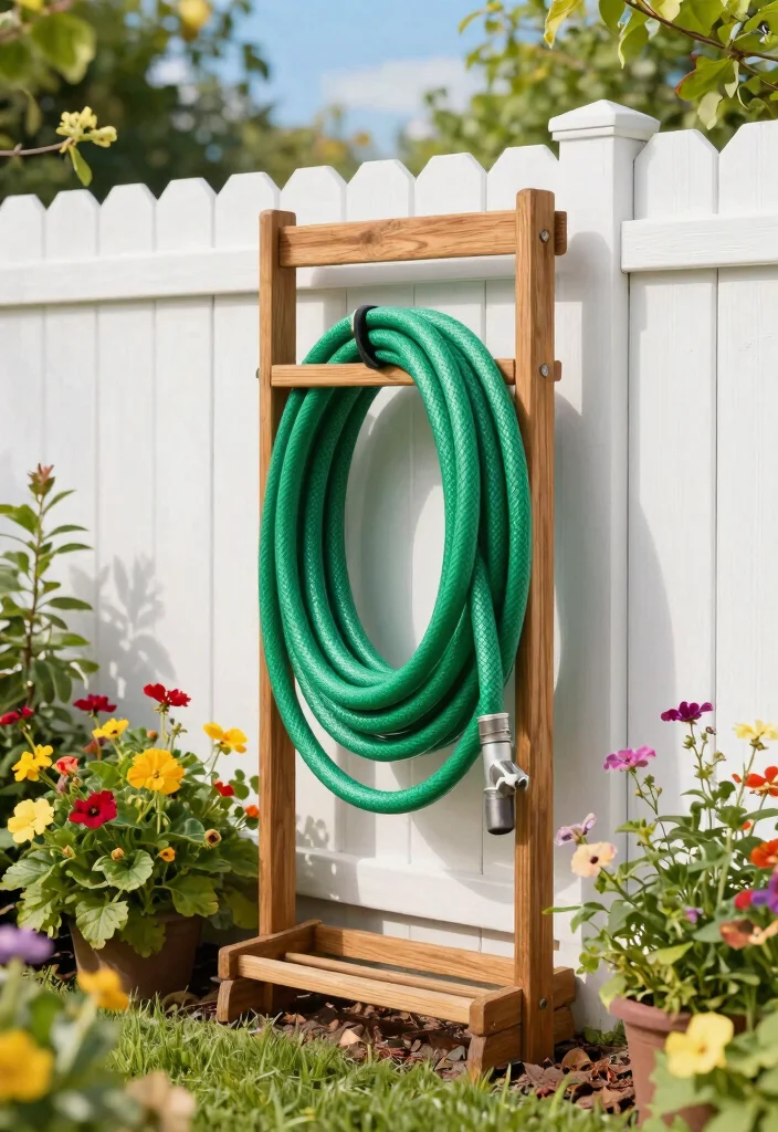11 Efficient Hose Storage Tips Every Gardener Needs 1. Vertical Hose Storage Racks 0