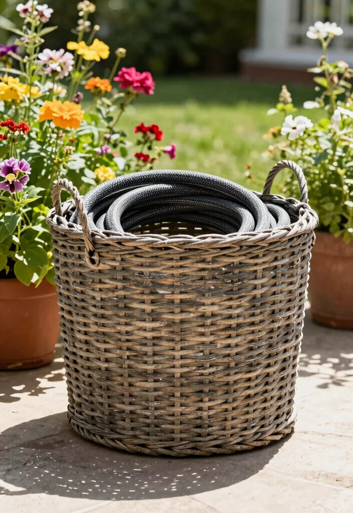 11 Efficient Hose Storage Tips Every Gardener Needs 6. Stylish Storage Bins 0