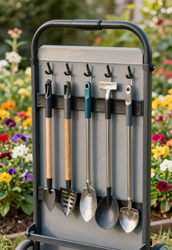 11 Genius Garden Cart Upgrade Ideas DIY Hacks 2. Tool Storage Solutions 0