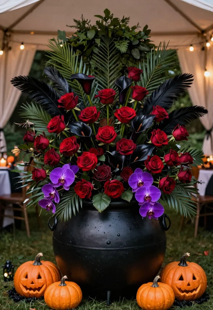 11 Spooky Halloween Canopy Tent Decorating Ideas for Outdoor Movie Nights 3 11 Spooky Halloween Canopy Tent Decorating Ideas for Outdoor Movie Nights 3. Hauntingly Beautiful Floral Arrangements 0