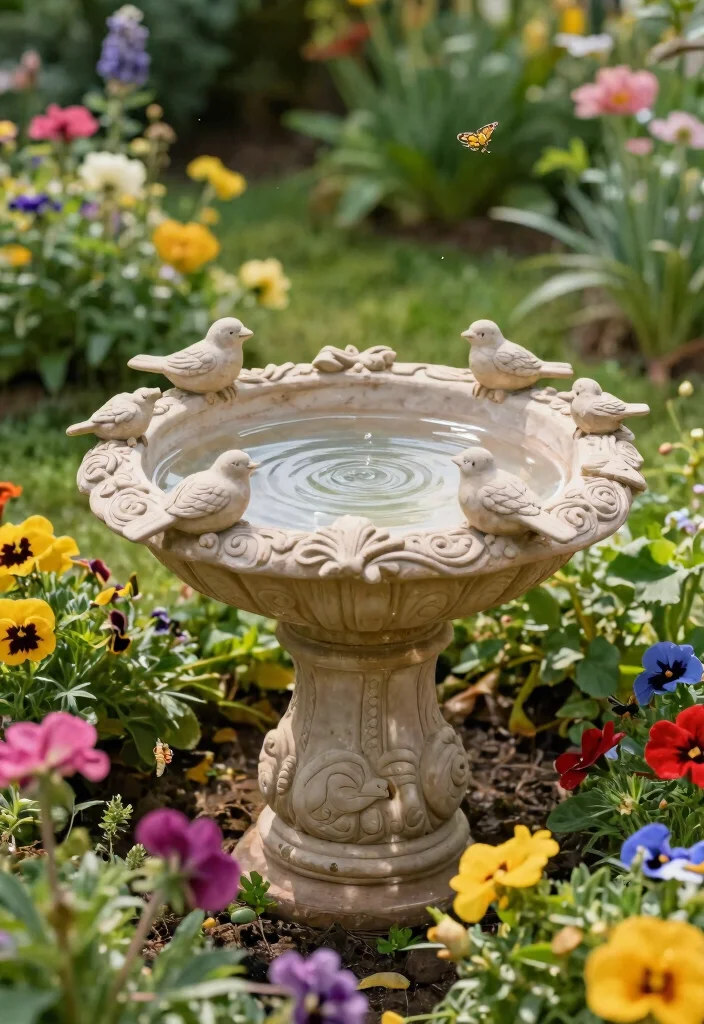 11 Stunning Garden Pottery Sculpture Ideas (Clay Art) 4 11 Stunning Garden Pottery Sculpture Ideas Clay Art 4. Bird Baths as Art 0