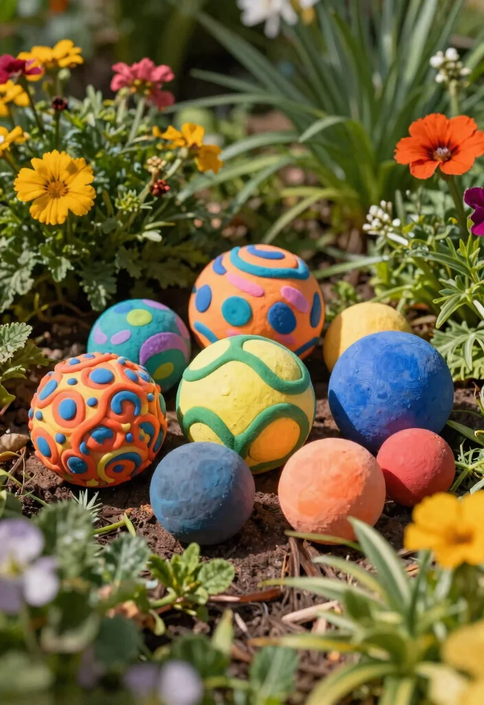 11 Stunning Garden Pottery Sculpture Ideas (Clay Art) 7 11 Stunning Garden Pottery Sculpture Ideas Clay Art 7. Garden Orbs 0