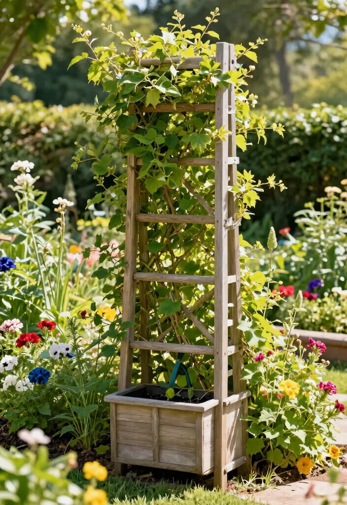 11 Sturdy Hose Reel Mounting Ideas Brick and Wood 11. Charming Trellis with Integrated Hose Storage 0
