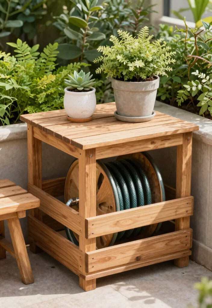 11 Sturdy Hose Reel Mounting Ideas Brick and Wood 3. Corner Hose Reel Hideaway 0