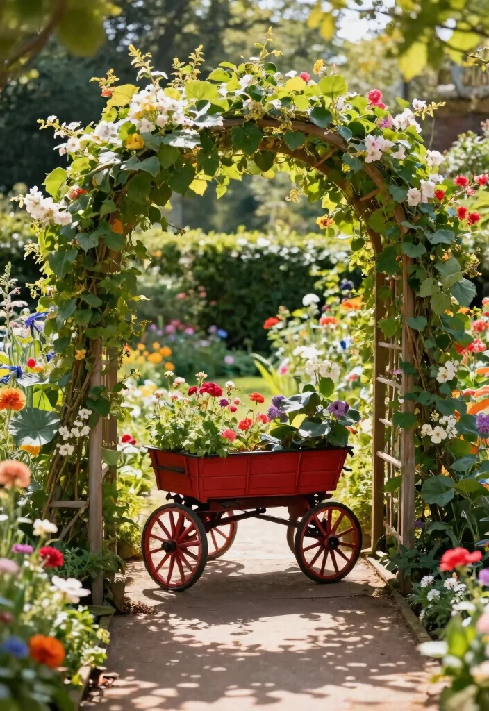 13 Contemporary Metal Garden Sculpture Ideas Industrial Vibe 3. Decorative Garden Arches 0