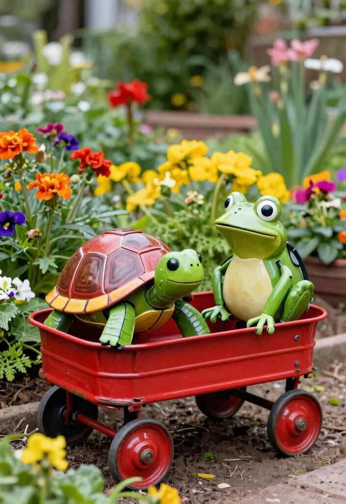 13 Contemporary Metal Garden Sculpture Ideas Industrial Vibe 4. Whimsical Garden Critters 0