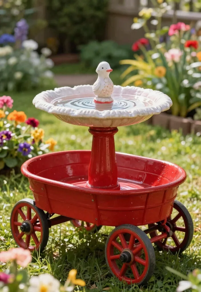 13 Contemporary Metal Garden Sculpture Ideas Industrial Vibe 5. Artistic Bird Baths 0