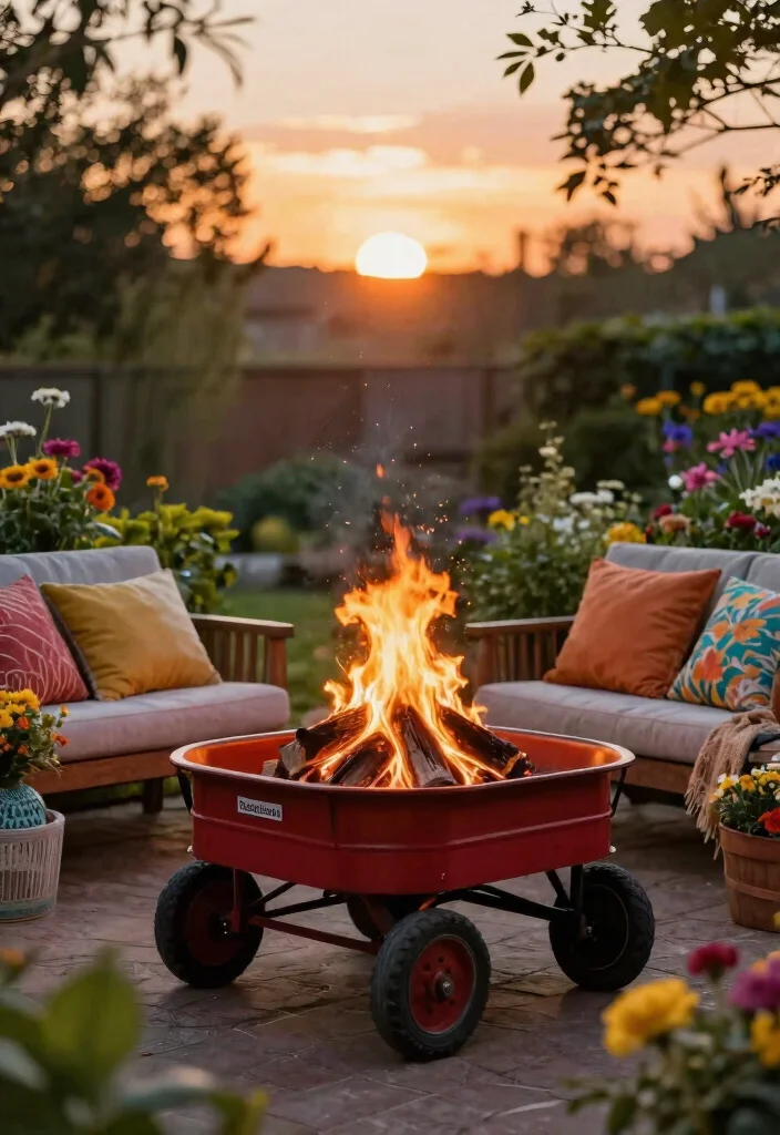 13 Contemporary Metal Garden Sculpture Ideas Industrial Vibe 8. Recycled Fire Pits 0