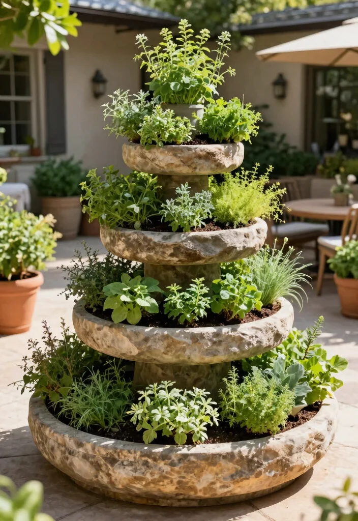 13 DIY Deck Planter Box Ideas for a Green Patio 11 13 DIY Deck Planter Box Ideas for a Green Patio 11. Herb Spiral Planter 0