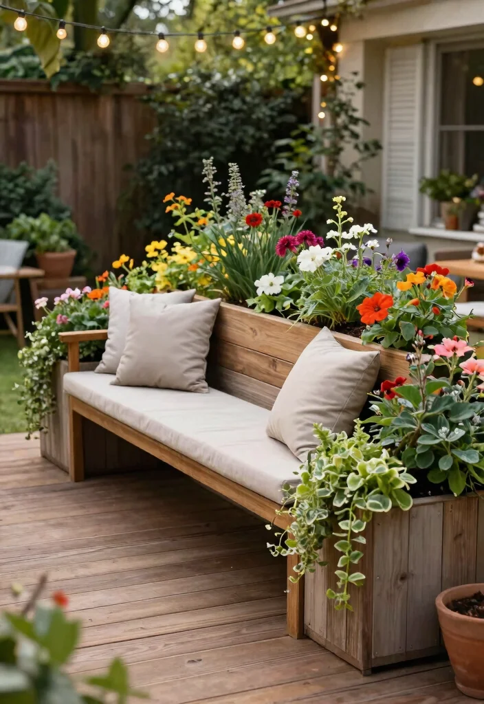 13 DIY Deck Planter Box Ideas for a Green Patio 5 13 DIY Deck Planter Box Ideas for a Green Patio 5. Built In Bench Planter 0