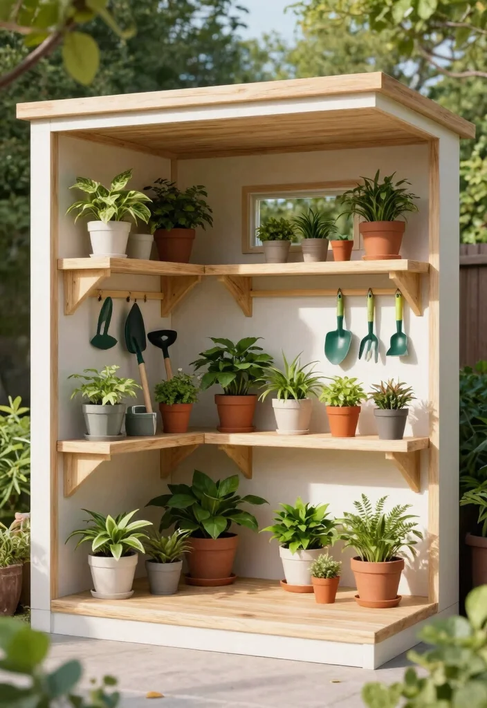 13 Heavy Duty Tool Shed Shelving Ideas DIY Builds 3. Floating Shelves for Maximum Space 0