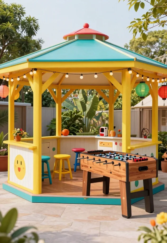 13 Luxury Canopy Outdoor Gazebo Patio Ideas Dreamy 9. Family Fun Zone 0
