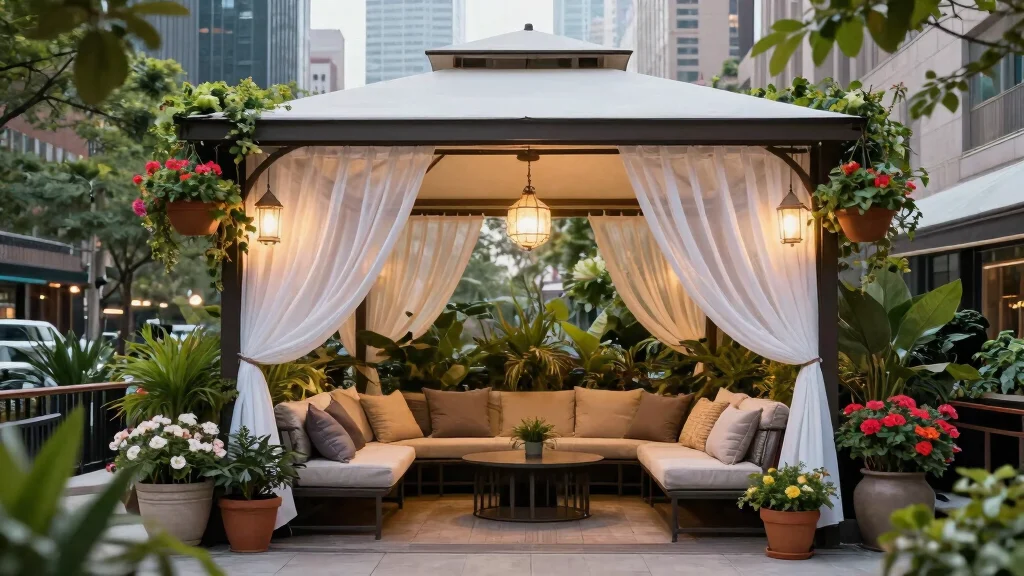 13 Luxury Canopy Outdoor Gazebo Patio Ideas [Dreamy]