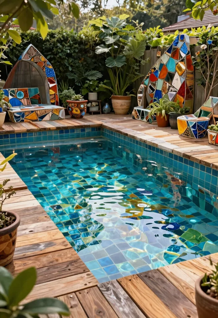 13 Practical Pool Filter Ideas and Backyard Upgrades 10. Recycled Pool Materials 0
