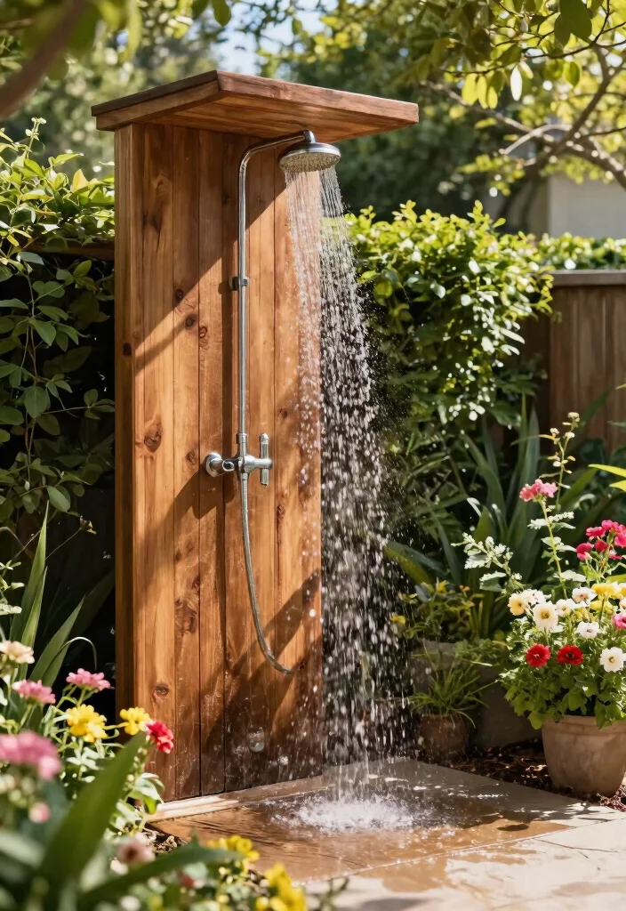 13 Practical Pool Filter Ideas and Backyard Upgrades 13. Outdoor Shower Spaces 0