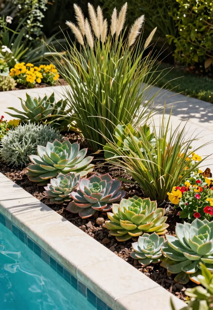 13 Practical Pool Filter Ideas and Backyard Upgrades 6. Landscaping with Pool Friendly Plants 0