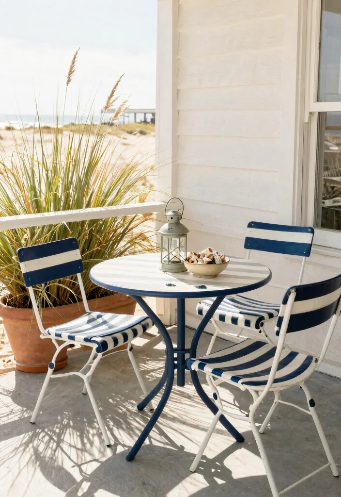 13 Welcoming Front Porch Bistro Set Ideas (Morning Coffee) 9 13 Welcoming Front Porch Bistro Set Ideas Morning Coffee 9. Nautical Themed Bistro Set 0
