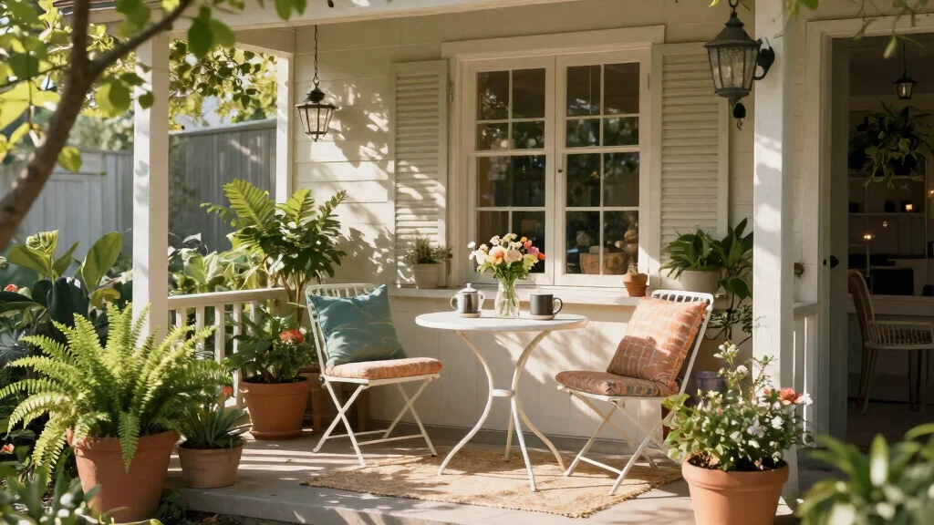 13 Welcoming Front Porch Bistro Set Ideas (Morning Coffee)