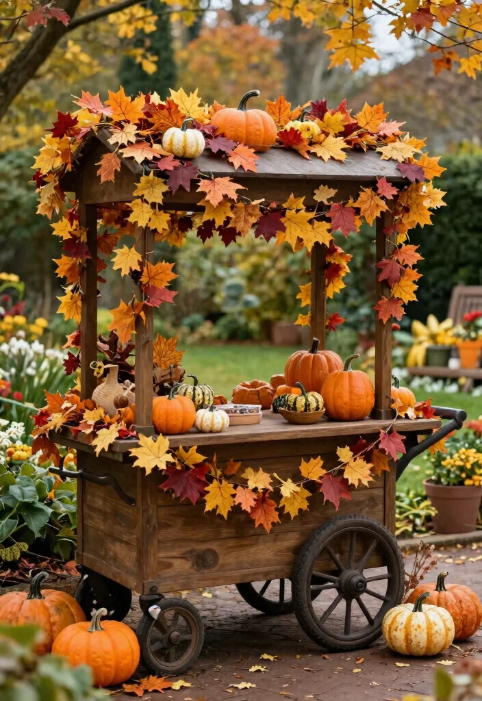 15 Beautiful Outdoor Garden Trolley Inspiration Photos 11 15 Beautiful Outdoor Garden Trolley Inspiration Photos 11. Seasonal Decor Trolley 0