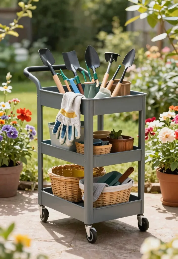 15 Beautiful Outdoor Garden Trolley Inspiration Photos 13 15 Beautiful Outdoor Garden Trolley Inspiration Photos 13. Compact Tool Organization 0