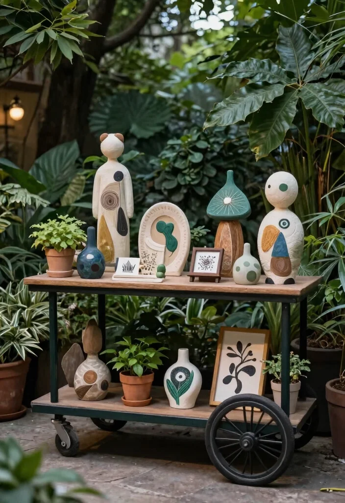 15 Beautiful Outdoor Garden Trolley Inspiration Photos 14 15 Beautiful Outdoor Garden Trolley Inspiration Photos 14. Creative Garden Art Display 0